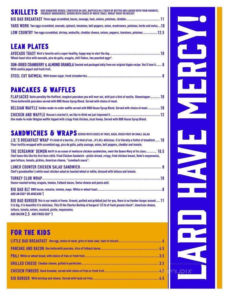 Big Bad Breakfast - Florence, AL menu_pic