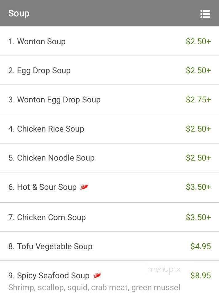 East Manor - Westfield, NJ menu_pic
