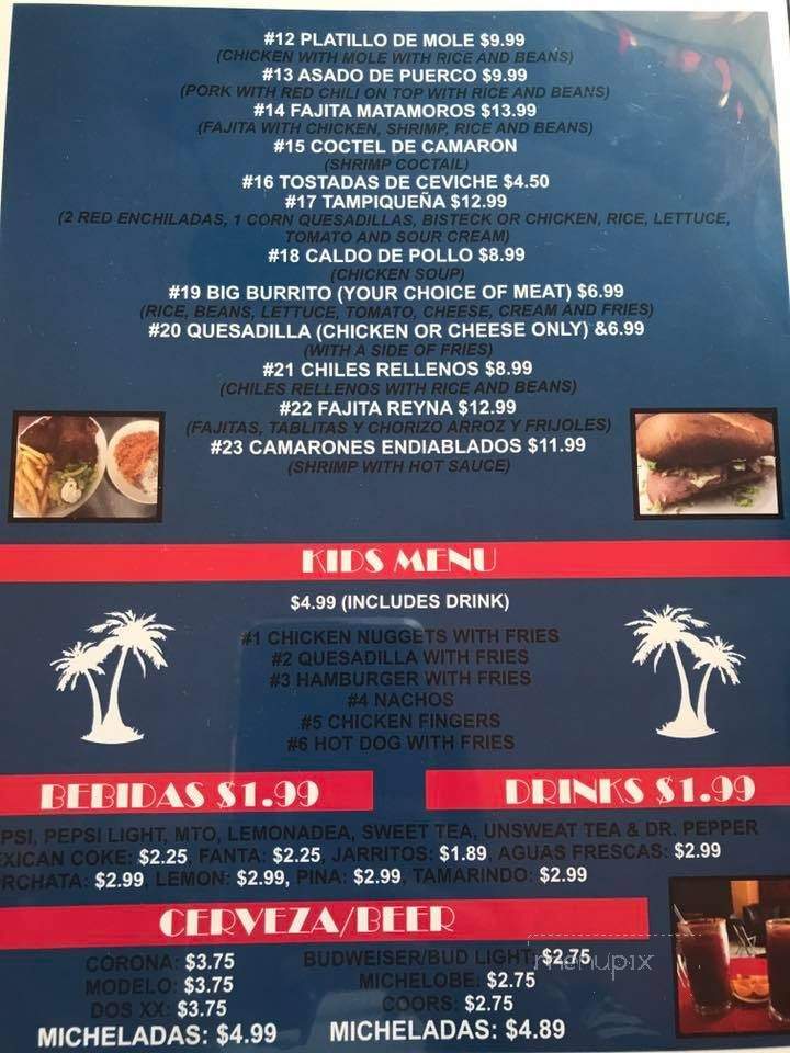 Tacos La Palma - Ardmore, OK menu_pic