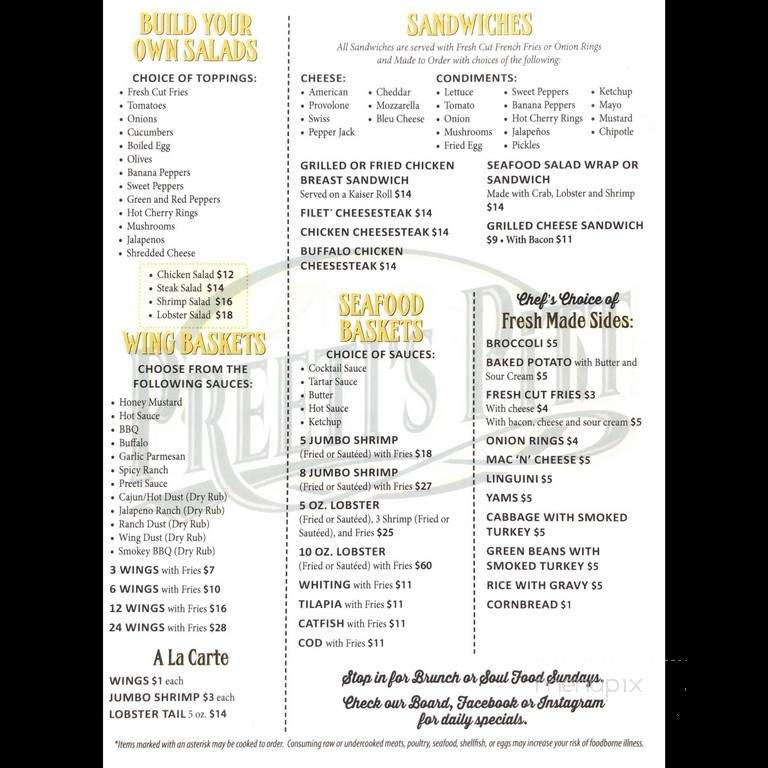 Preeti's PiTT - Pittsburgh, PA menu_pic