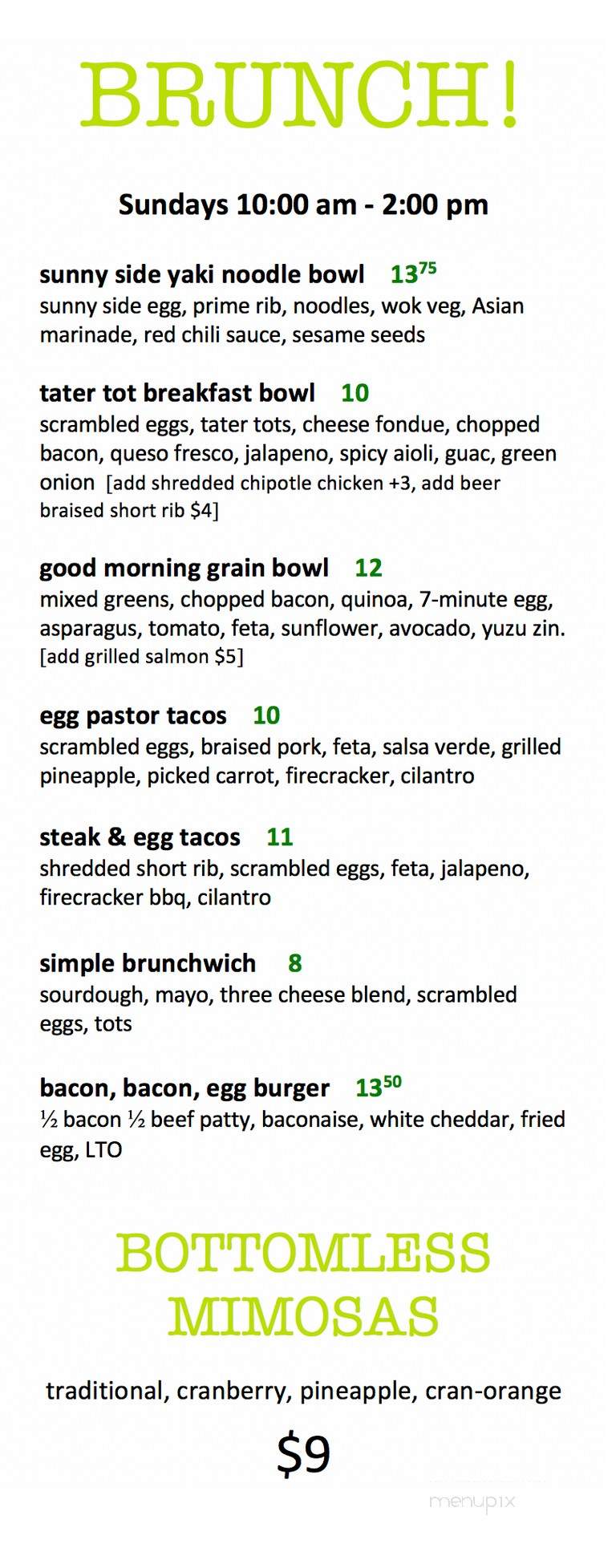 30hop - Cedar Rapids, IA menu_pic