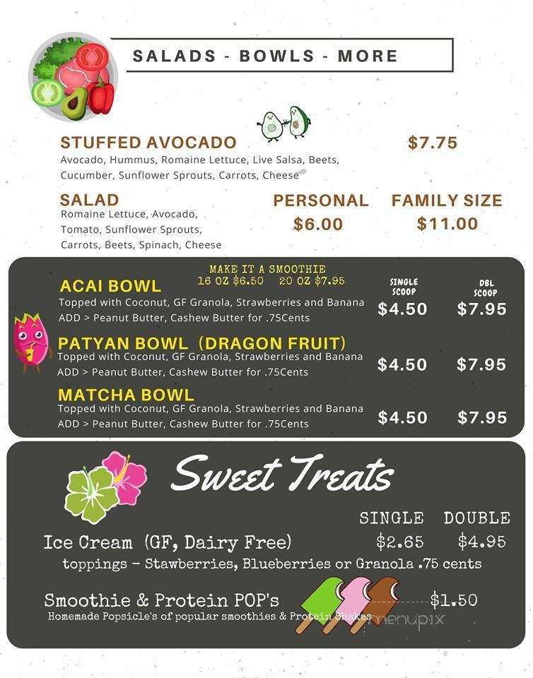 The Juice Bar - Vacaville, CA menu_pic