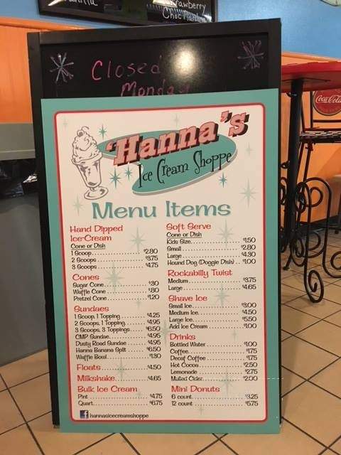 Hanna's Ice Cream Shoppe - New Cumberland, PA