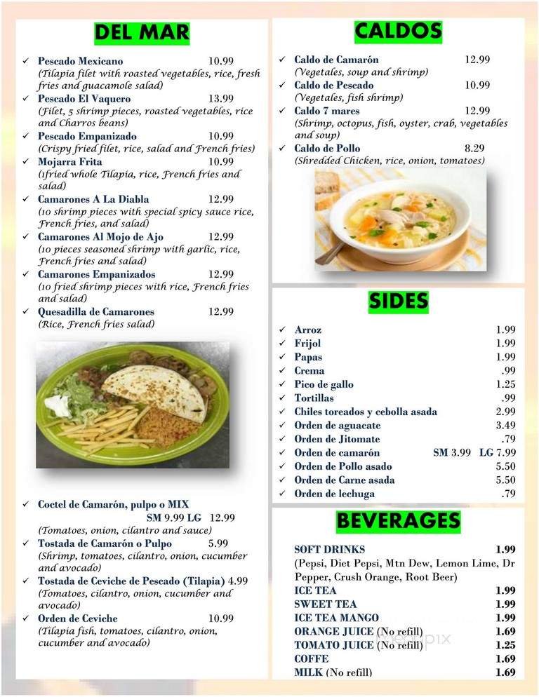 El Vaquero Mexican Grill - Wichita, KS menu_pic