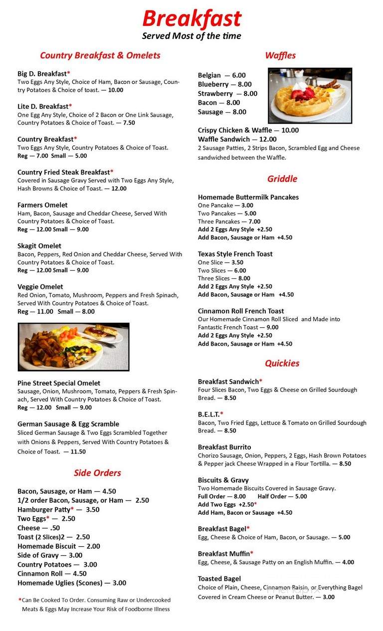 The Lunchbox Diner - Mount Vernon, WA menu_pic