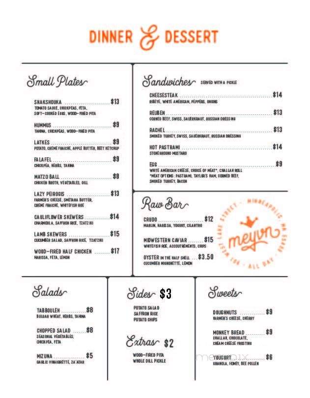 Meyvn - Minneapolis, MN menu_pic