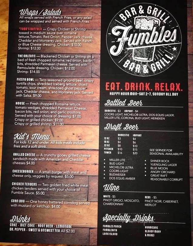Fumbles Bar & Grill - Shreveport, LA