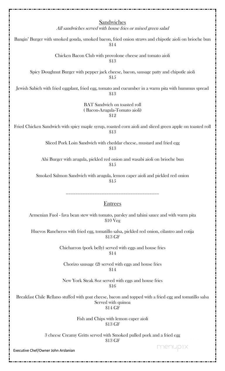 Fresh & Bangin' Lakeport - Lakeport, CA menu_pic