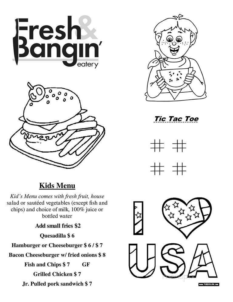 Fresh & Bangin' Lakeport - Lakeport, CA menu_pic