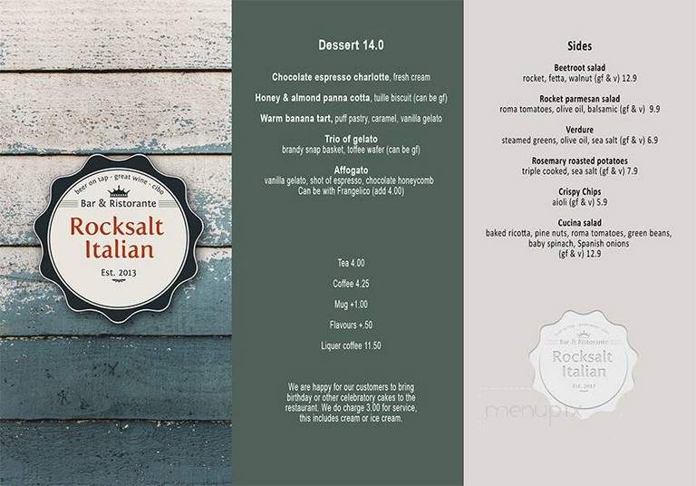Rocksalt - Lahaina, HI menu_pic