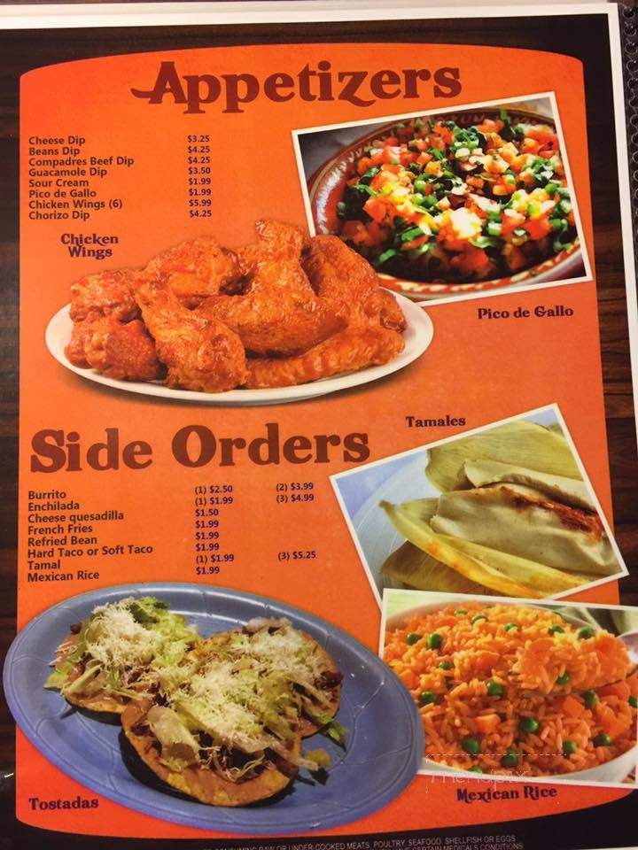 Los Comrades Pizza & Restaurant - Saint Pauls, NC menu_pic
