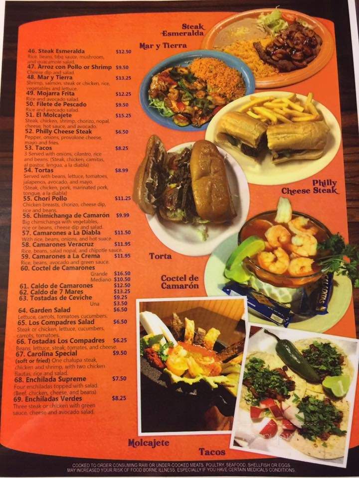 Los Comrades Pizza & Restaurant - Saint Pauls, NC menu_pic