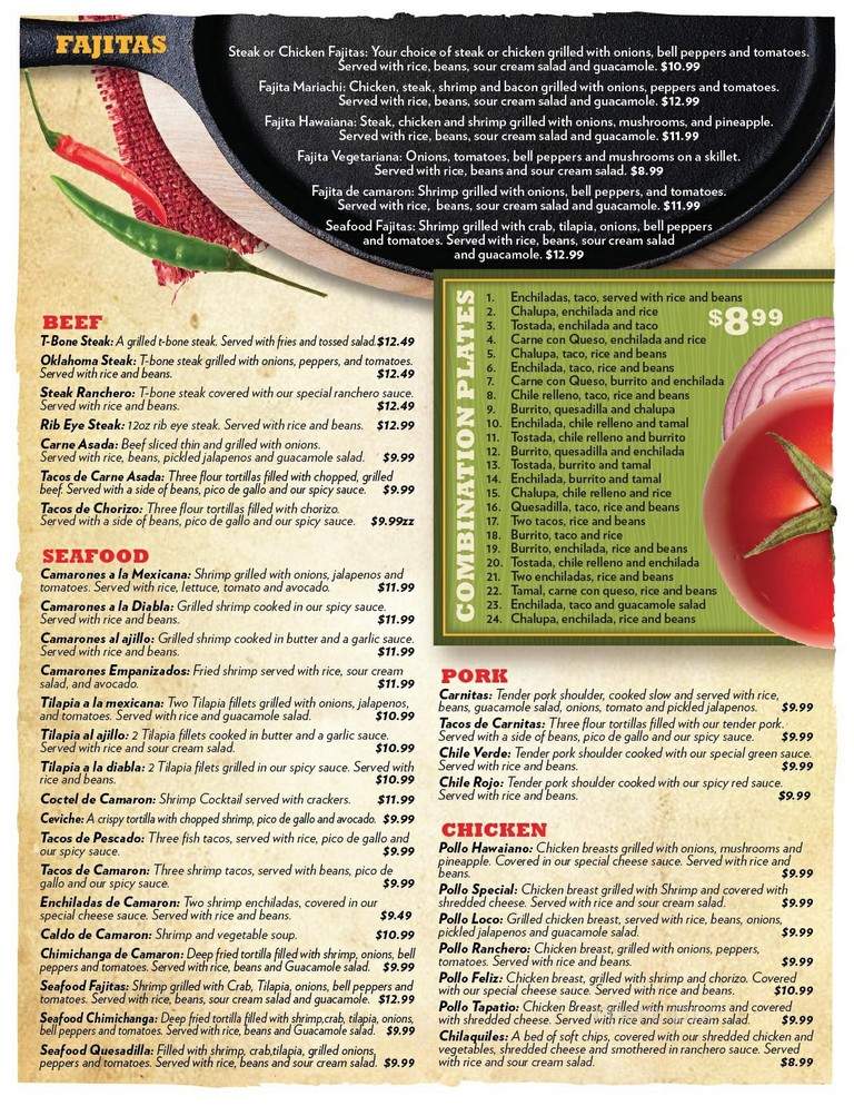 Mariachi Mexican Grill - Perry, OK menu_pic