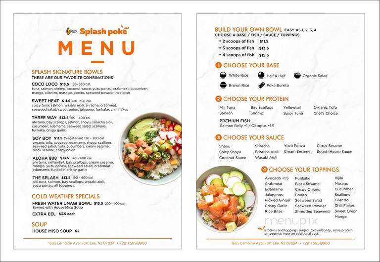 Splash Poke - Fort Lee, NJ menu_pic