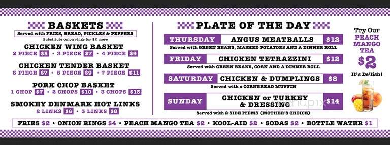 Mother's Basket - DeSoto, TX menu_pic