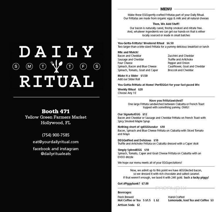 Daily Ritual - Hollywood, FL menu_pic