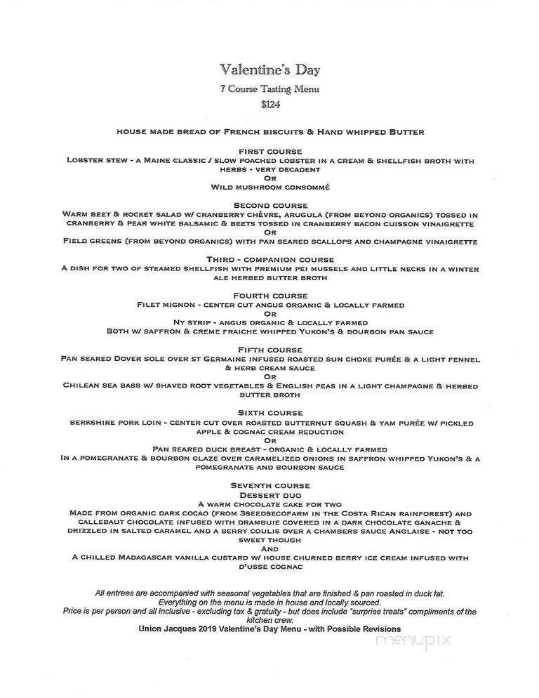 Union Jacques - Colts neck, NJ menu_pic