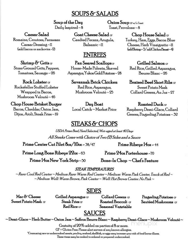 Savannah Spirits Chop House - Savannah, GA