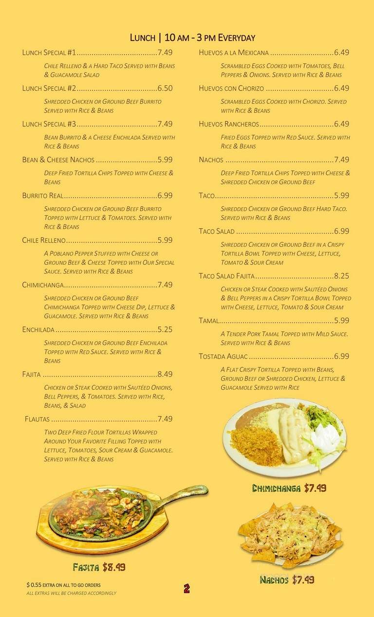 El Marisco Grill - Nashville, TN menu_pic