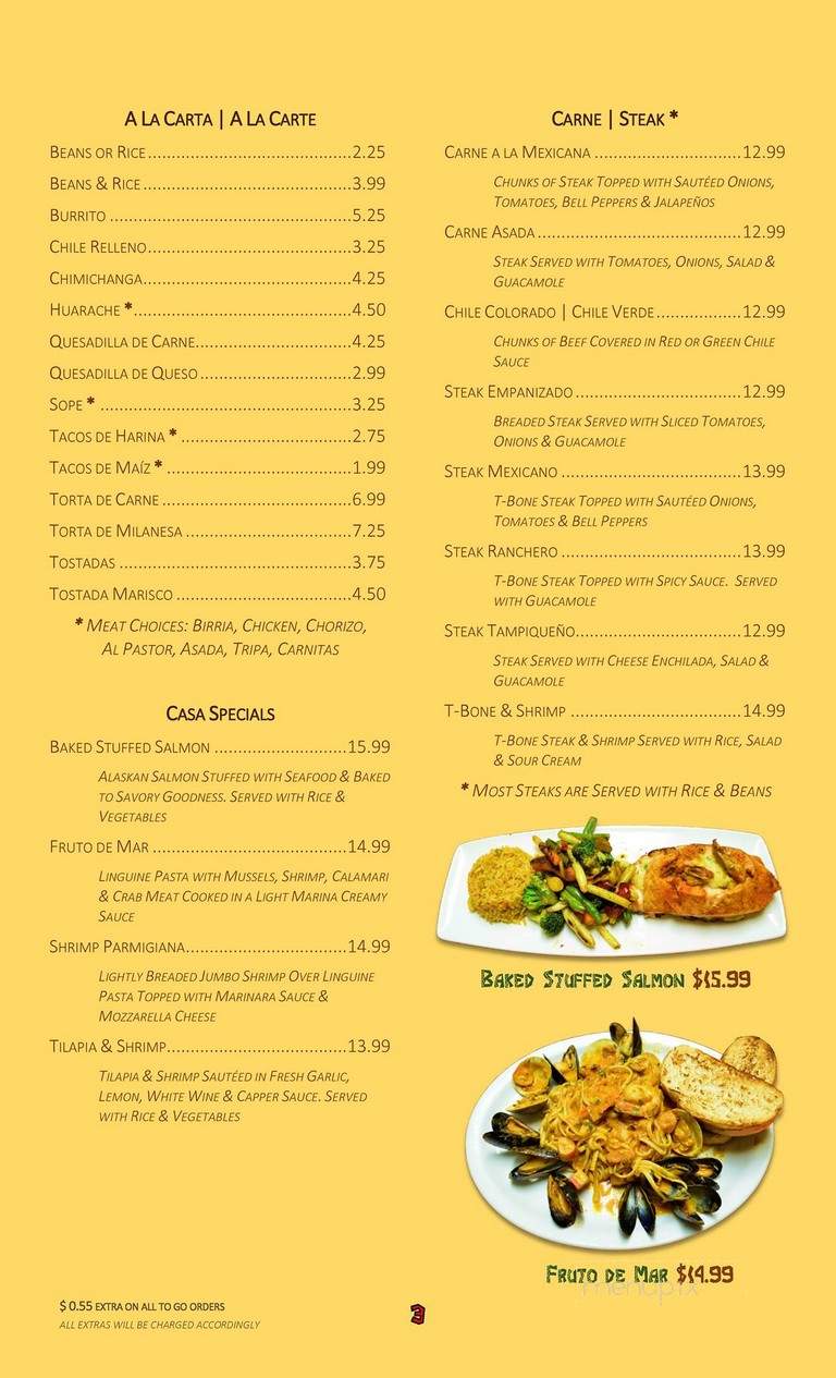 El Marisco Grill - Nashville, TN menu_pic