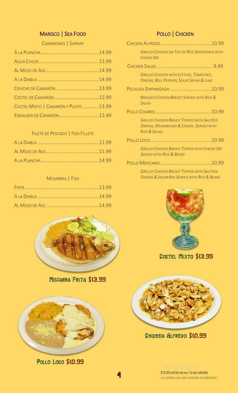 El Marisco Grill - Nashville, TN menu_pic