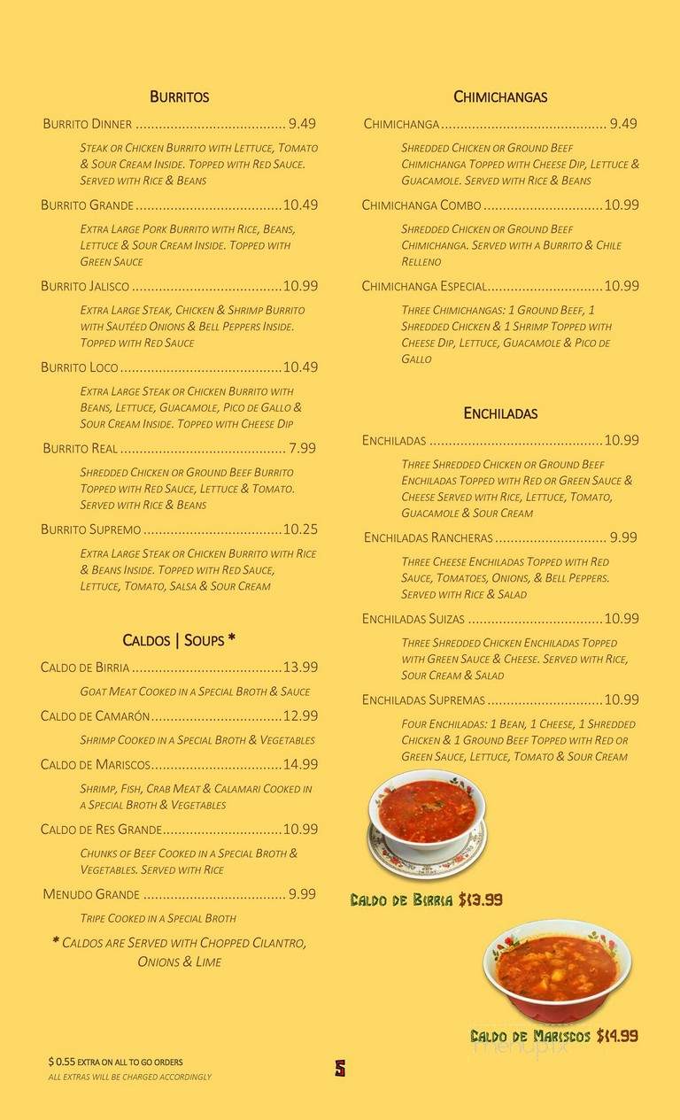 El Marisco Grill - Nashville, TN menu_pic