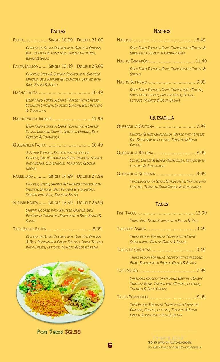 El Marisco Grill - Nashville, TN menu_pic