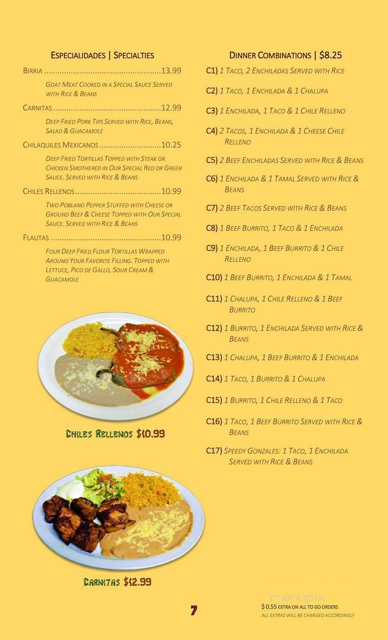 El Marisco Grill - Nashville, TN menu_pic