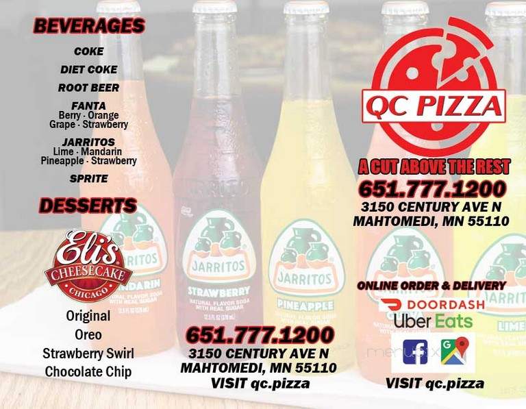 QC Pizza - Mahtomedi, MN menu_pic