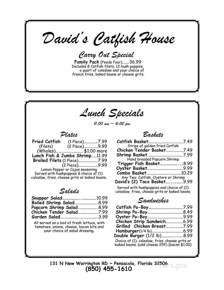 David's Catfish House Pensacola - Pensacola, FL