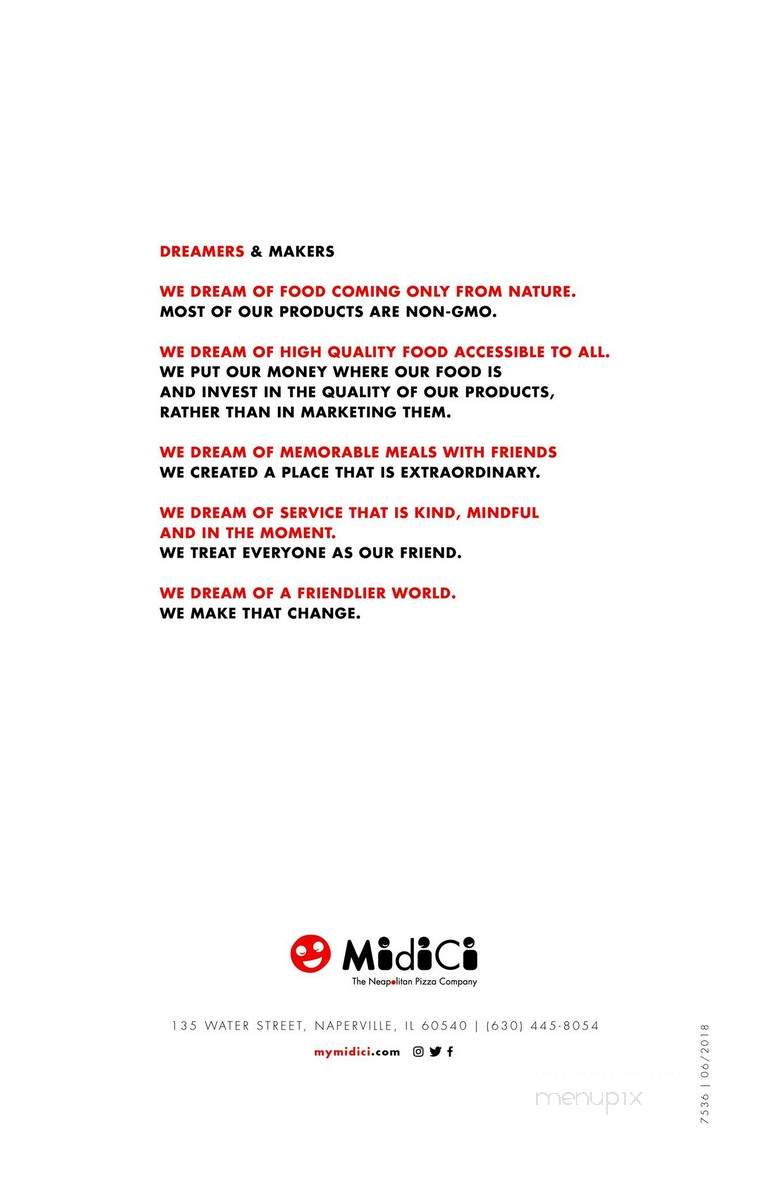 MidiCi The Neapolitan Pizza Company - Naperville, IL menu_pic
