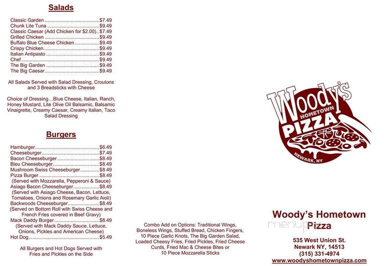 Woody's Hometown Pizza - Newark, NY