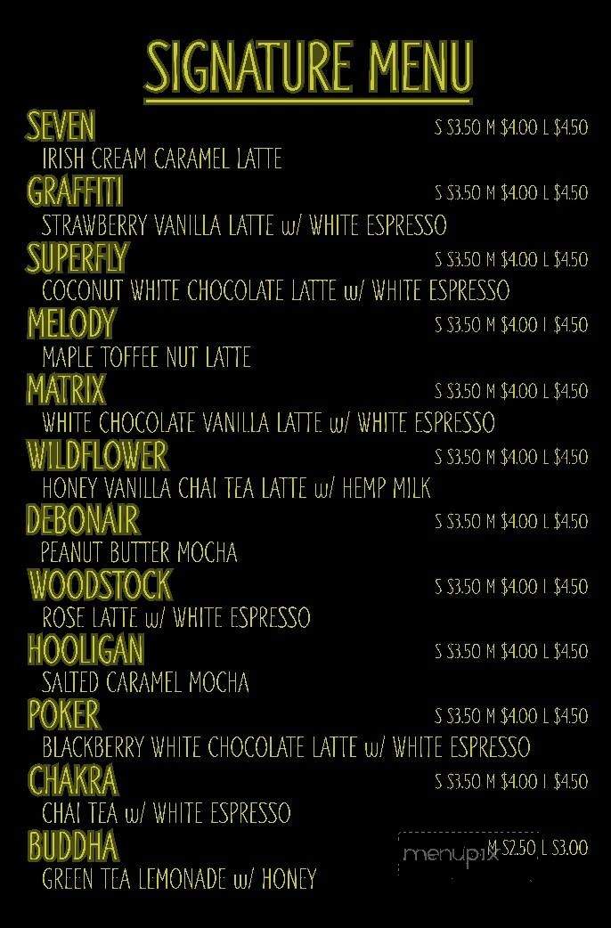 Humble Coffee - Colorado Springs, CO menu_pic
