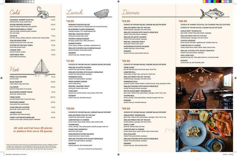 Pearl Tavern - Lee's Summit, MO menu_pic