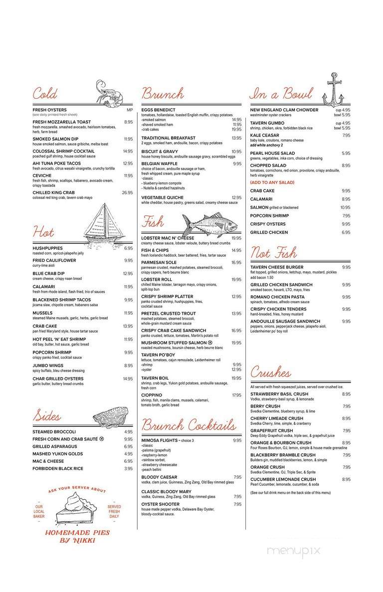 Pearl Tavern - Lee's Summit, MO menu_pic