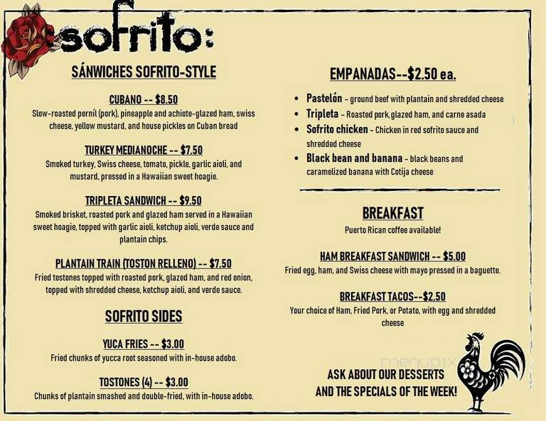 Sofrito - Houston, TX menu_pic