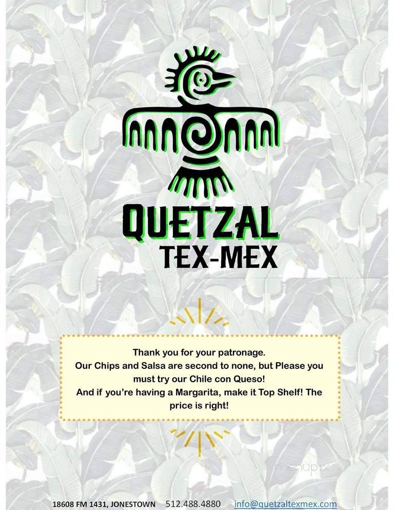 Quetzal - Jonestown, TX