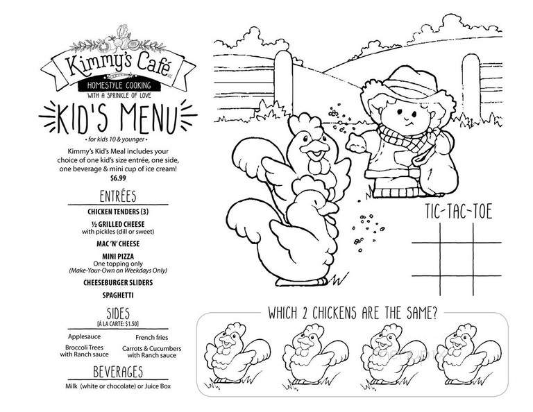 Kimmy's Cafe - Fawn Grove, PA menu_pic