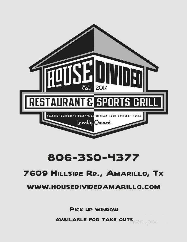 House Divided Restaurant & Sports Grill - Amarillo, TX