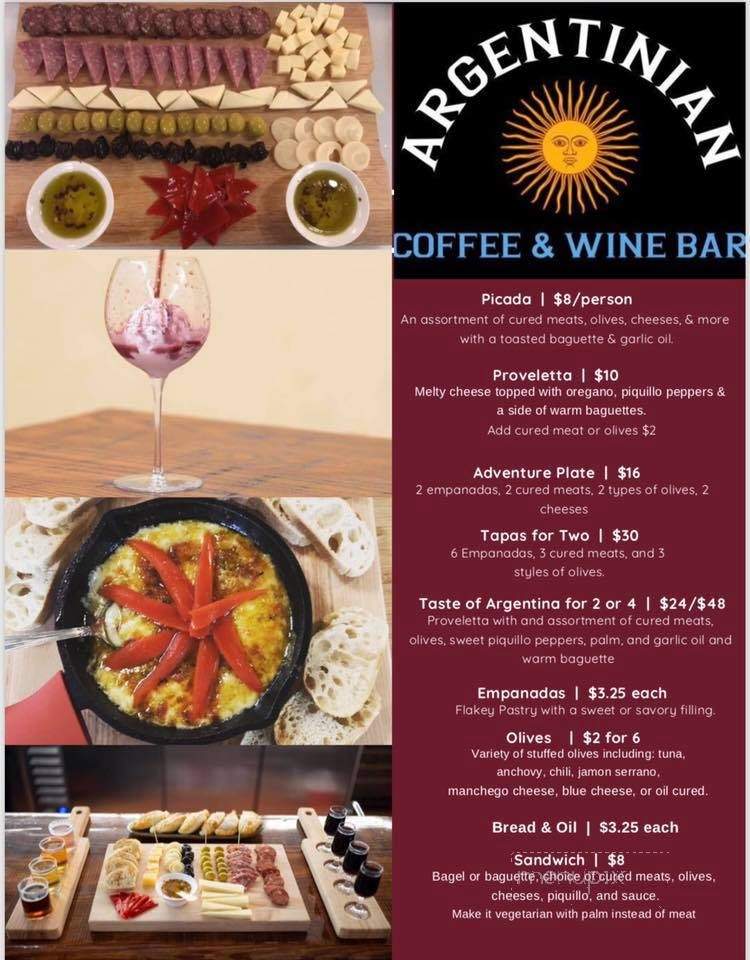 Argentinian Coffee & Wine Bar - Hot Springs, AR menu_pic