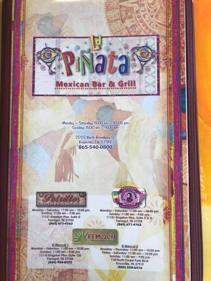 La Pinata Mexican Bar & Grill - Knoxville, TN