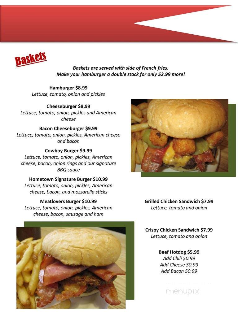 Hometown Pizza - Blandon, PA menu_pic