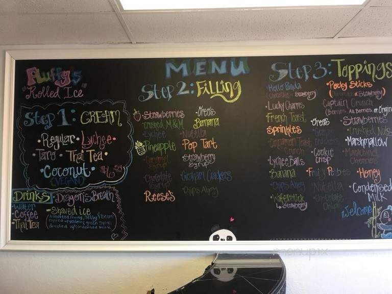Fluffy's Rolled Ice - Pinellas Park, FL menu_pic