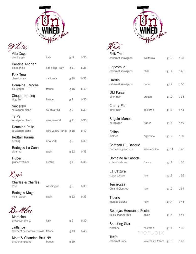 UnWined Wine Bar & Kitchen - Baldwin Place, NY