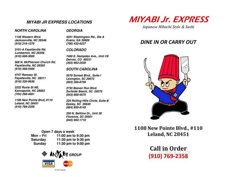 Miyabi Jr. Express - Leland, NC