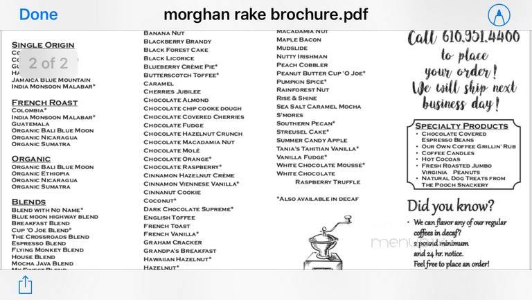 Morghan Rake Coffee Roasters - Effort, PA