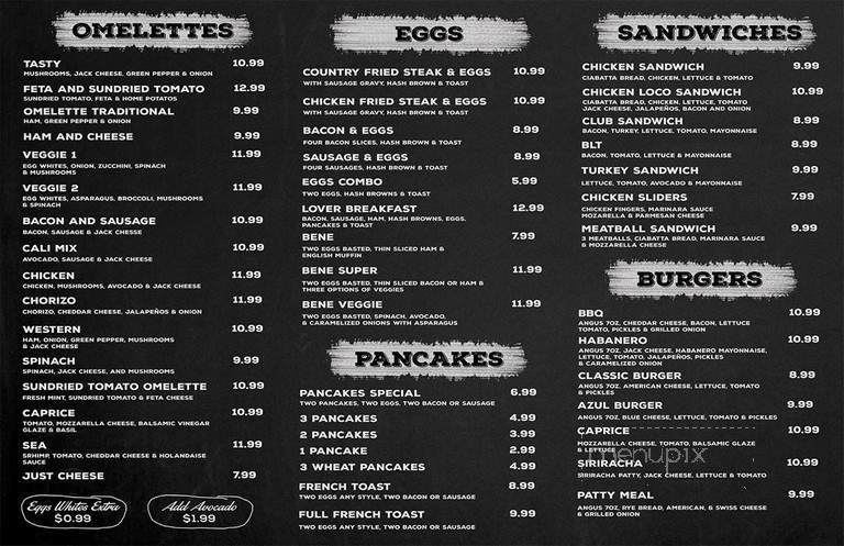 Breakfast Bar - Las Vegas, NV menu_pic