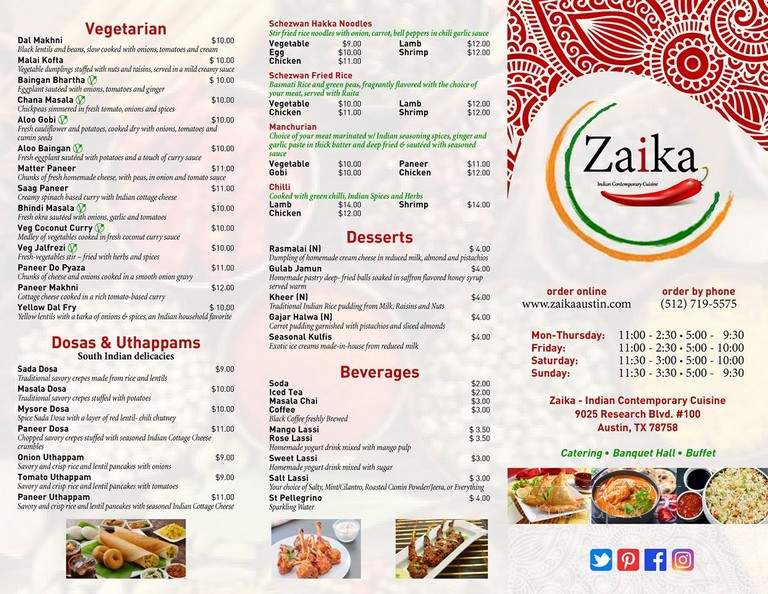 Zaika Indian Contemporary Cuisine - Austin, TX