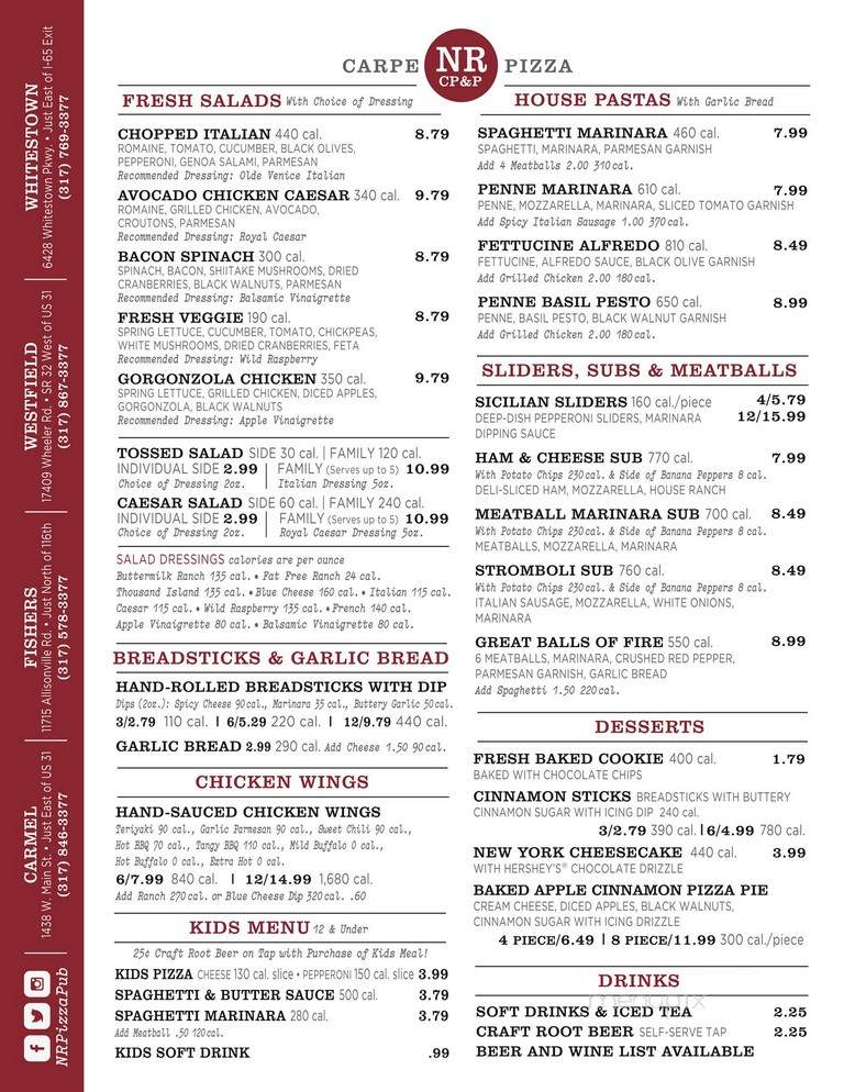 Noble Romans Craft Pizza & Pub - Fishers, IN menu_pic
