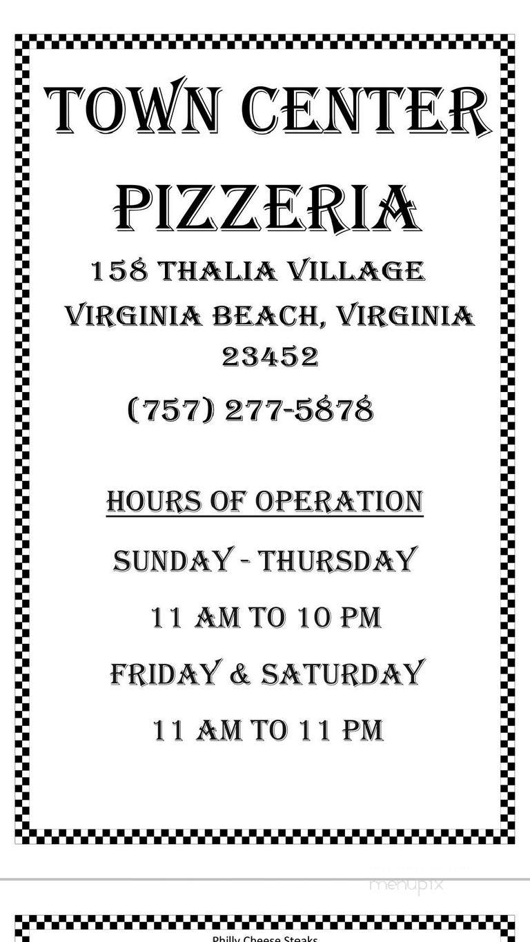 Town Center Pizzeria - Virginia Beach, VA